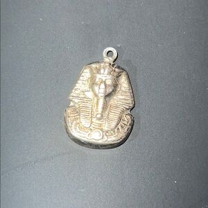 Silver Egyptian King Tutankhamun mask pendant